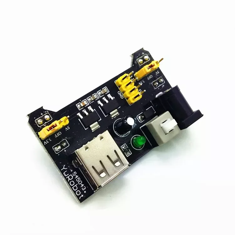 

5 pcs MB102 Solderless Breadboard Power Supply Module 3.3V/5V