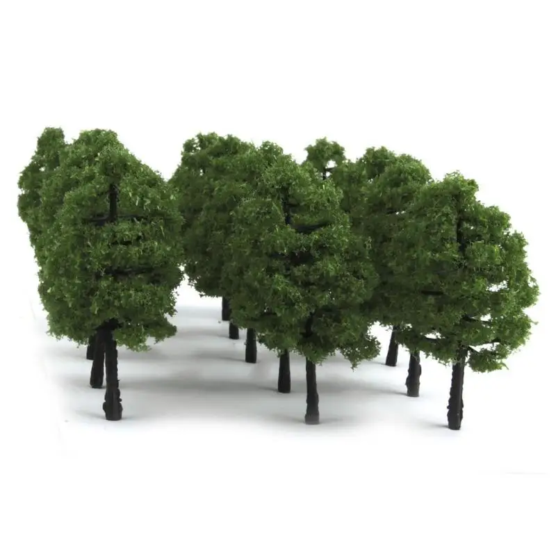 

Model Artificial Decorations 70pcs Model Scenery Trees 1:75/1:100 HO Scale Z TT Scale Layout Train Garden Park Buildings Toys