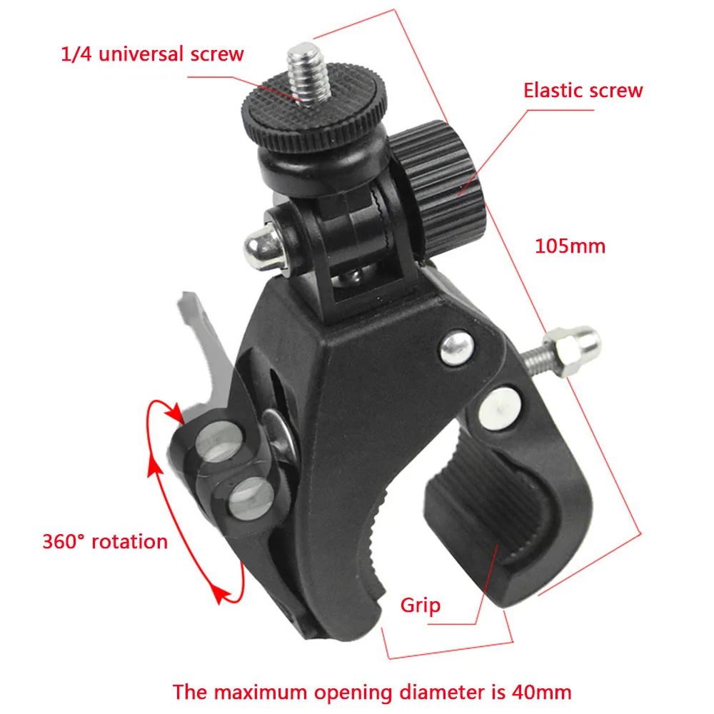 Universal 360° Mobile Phone Mount Holder Stand 360 Degree Rotation Tripod Monopod Clamp Clip For Webcam Live Video Chat Photos