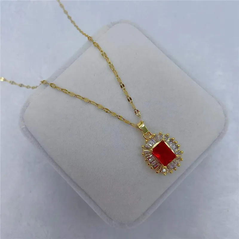 Женское колье с подвеской в виде сердца из нержавеющей стали 316L |