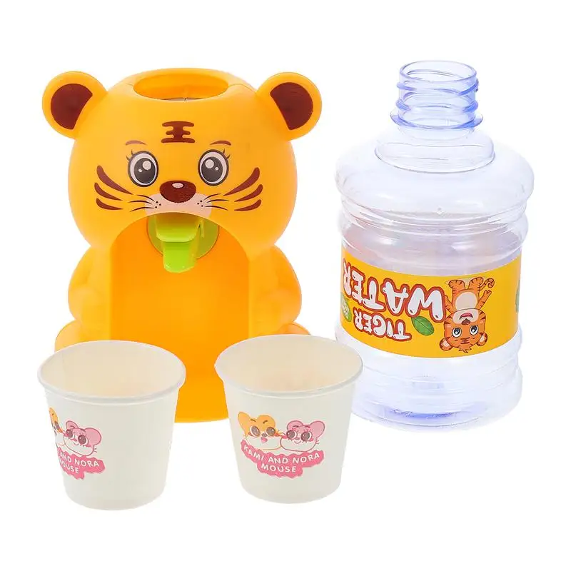 

Children Mini Water Dispenser Toy Lovely Cartoon Water Fountain Toy for Kids