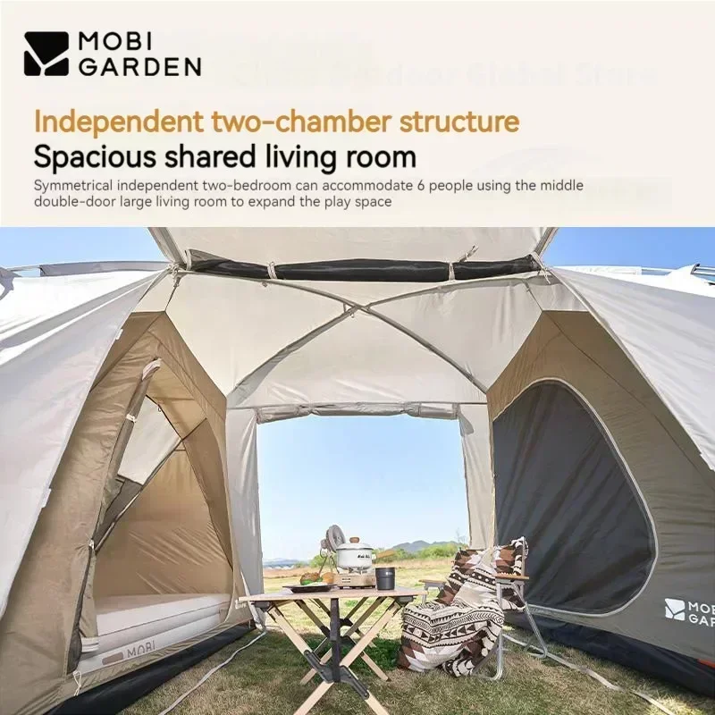 MOBI GARDEN ShiJia 6-местная палатка Oxford Edition 14 ㎡ Открытый сад семейная для пикника 2