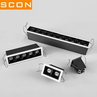 scon dimmable recessed strip led ceiling lights 5w 10w led down lights ac85265v led strip lamp indoor lighting downlight