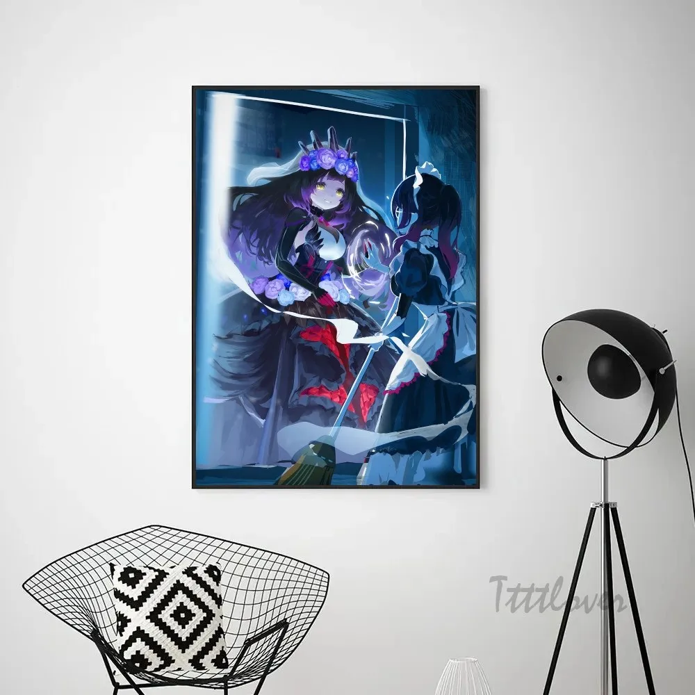 Аниме девушка Hololive Roboco плакаты наклейки декор для игровой комнаты подарки