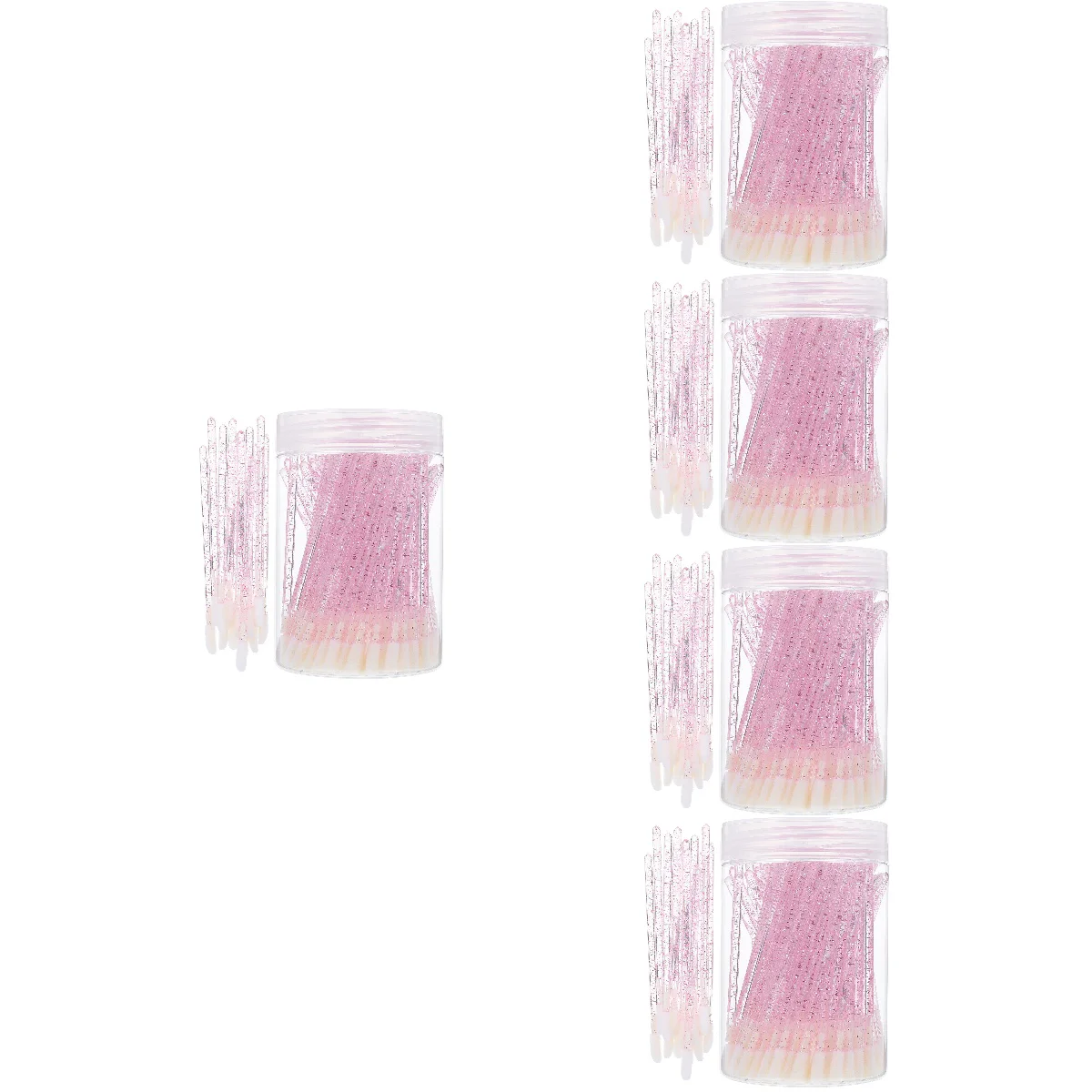 

5 Sets Makeup Applicators Brushes Lip Gloss Brush Lip Liner Brush Lipstick Lip Gloss Wands Eyeshadow Applicator