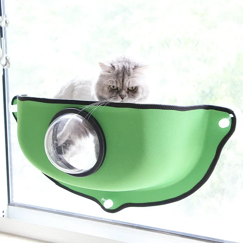 

Hot Sale Hanging Cat Litter EVA Suction Cup Nest Cat Hammock Creative Space Capsule Window Sill Sun Warm Bed Suction Cup Warm Be