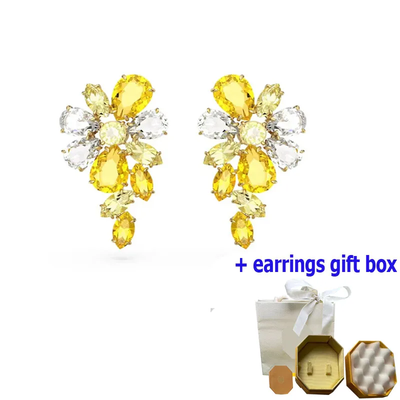 

Модные и очаровательные ювелирные изделия, серьги flowNew Florere Matrix Gema коллекции для женщин, милые серьги с цветком, бесплатная доставка