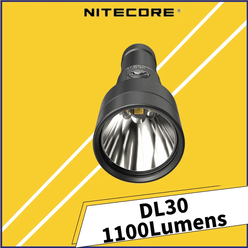 Фонарик для дайвинга NITECORE DL30 100-метрового погружного прожектора дальнего