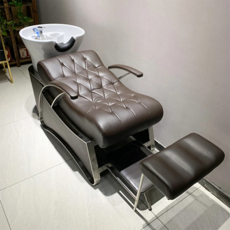 Вращающийся простой шампунь-стул для мытья волос спа-мойка кровать