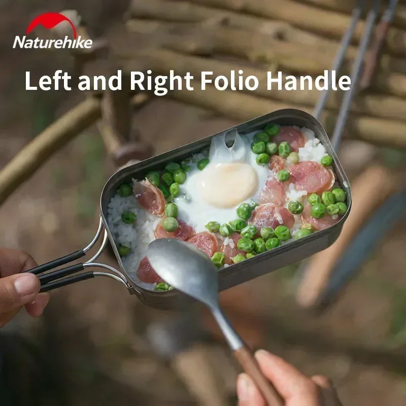 Naturehike 0 8 л/1 2 л уличный титановый ланч-бокс для кемпинга пикника нагреваемая