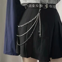Skirts Pants Chain Goth Multi Layer Chains Pendant Charm Waist Chain Wallet Chain Pocket Chain for Women Girls Drop Shipping