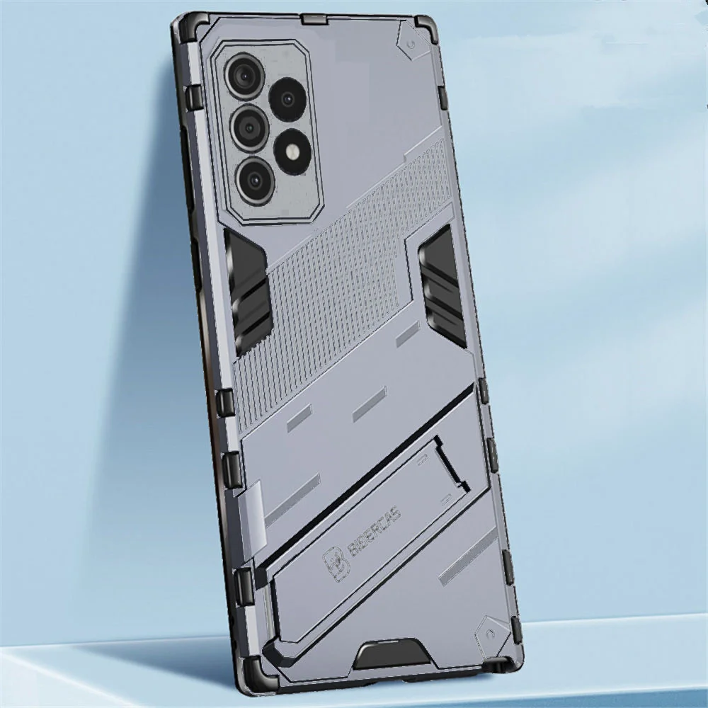 

Luxury Shockproof Slim Stand Holder Phone Case for Samsung A52 A52S M33 A53 A73 A 52S 5G A72 A12 S22 Ultra Plus S21 FE