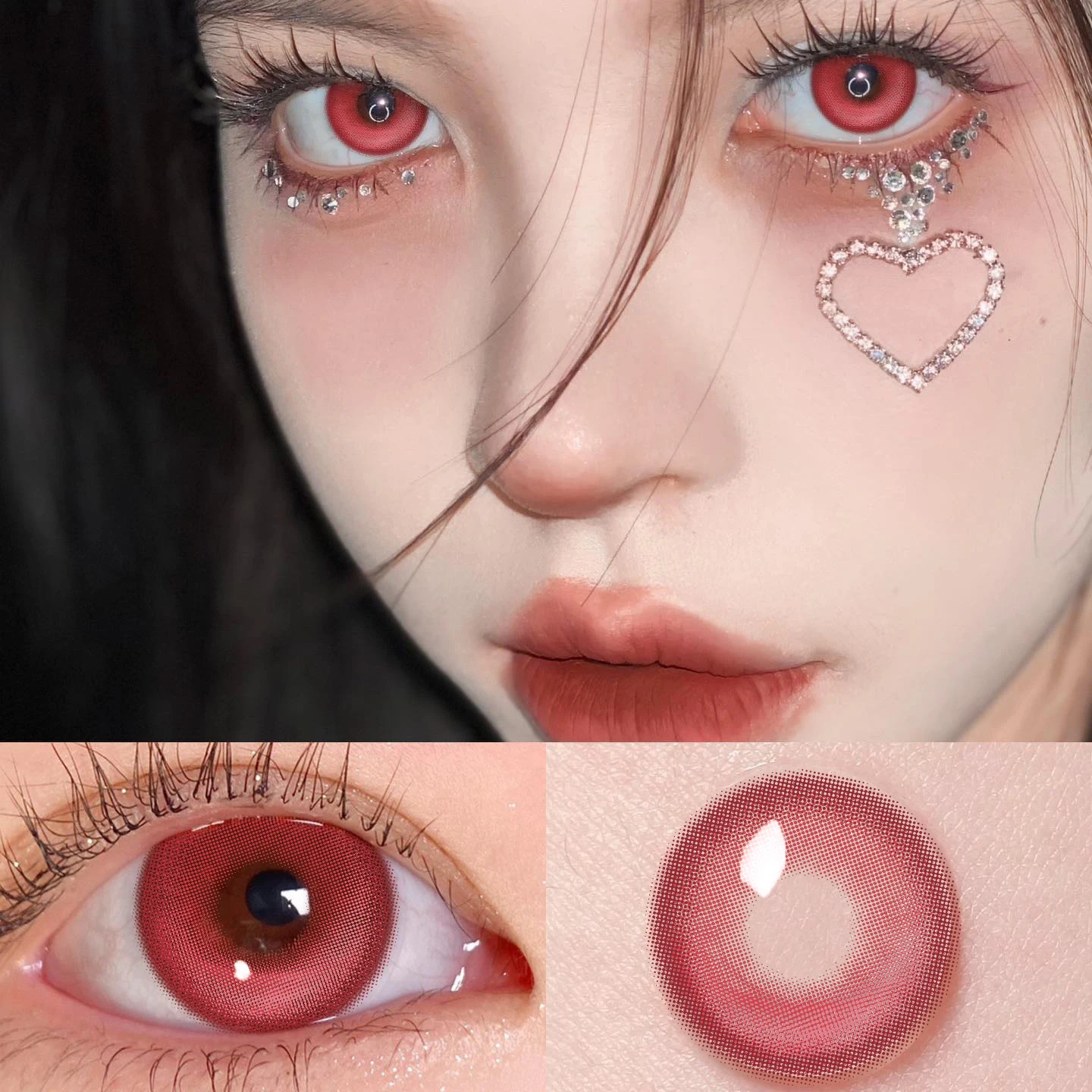 Био-эссенс 1 пара цветных контактных линз для глаз натурально-коричневого цвета Красивая мода Красные линзы Голубые Зеленые Глаза на.