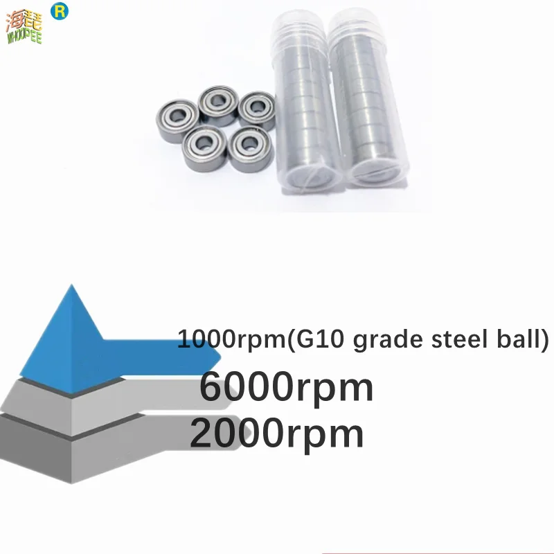 

5 pcs Bearings MR104 MR105 MR106 MR115 MR117 MR126 MR128/137/148ZZ bearing steel Mini Miniature Bearings(G10 grade steel balls )