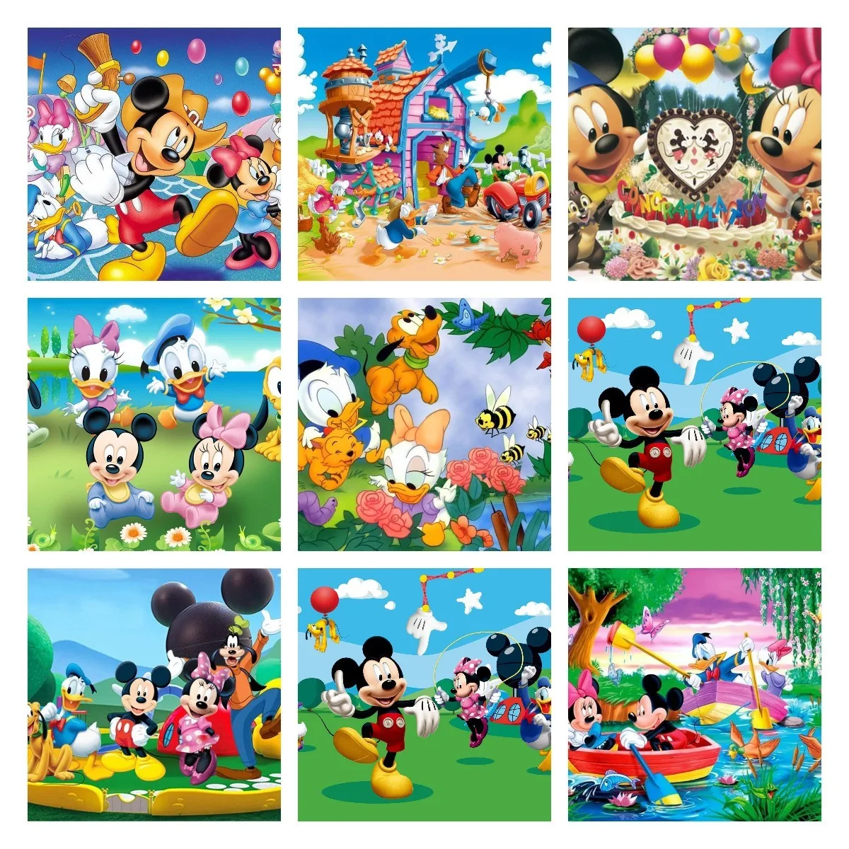 

Disney Cartoon Animal Mickey 5D DIY Diamond Painting Mini Diamond Embroidery Full Square/Round Rhinestone Cross Stitch Kit Home