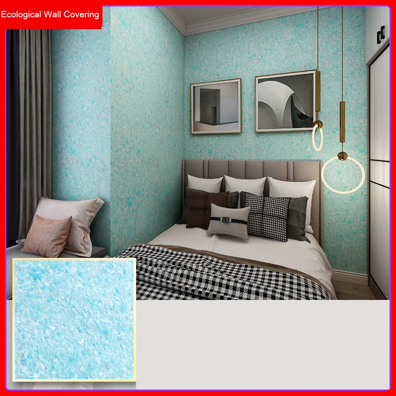 Жидкие обои шелковая штукатурка корейского стиля