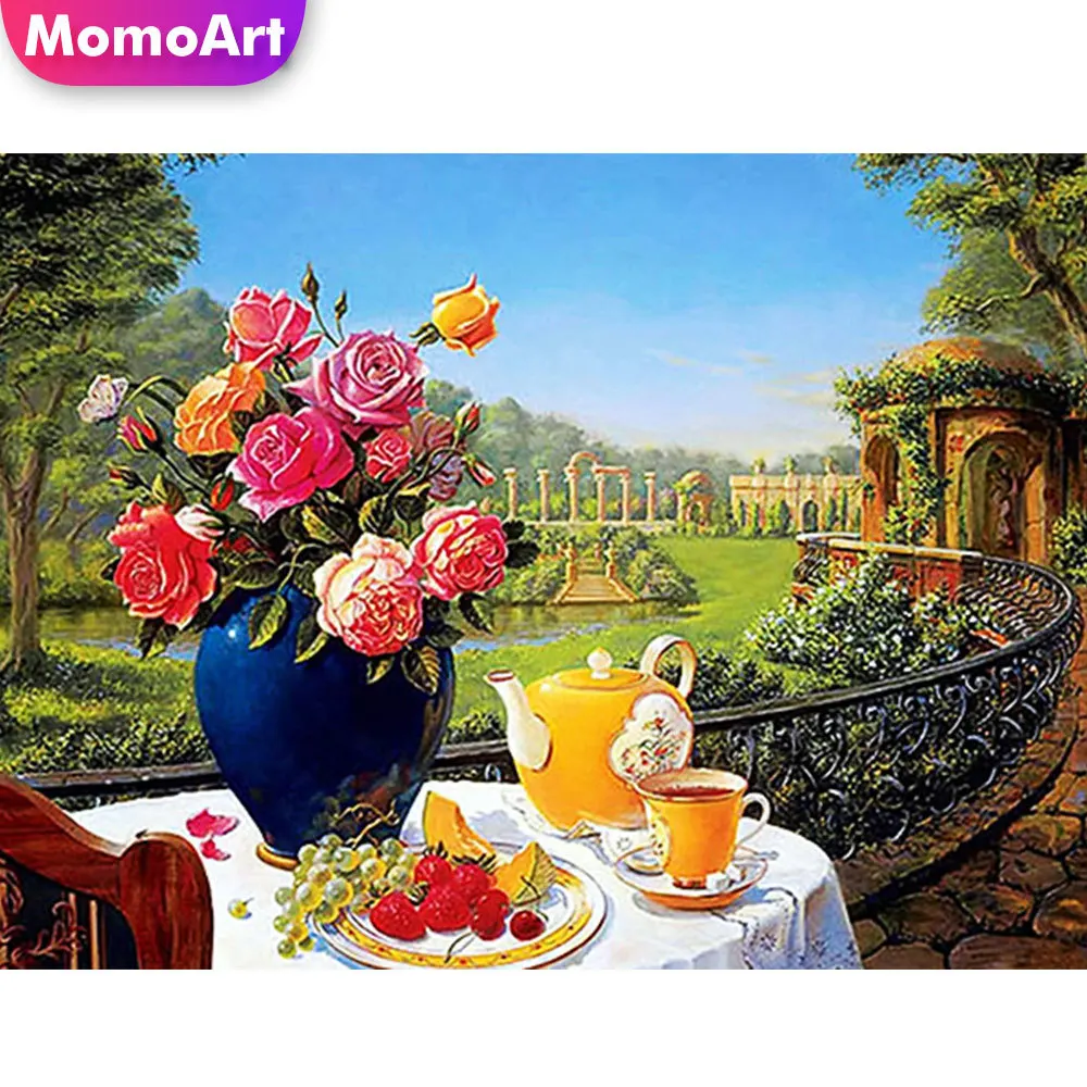 

MomArt Алмазная мозаика цветы Алмазная вышивка пейзажи полная площадь картина стразами 5d алмаз живопись природа рукоделие хобби декор для дом...