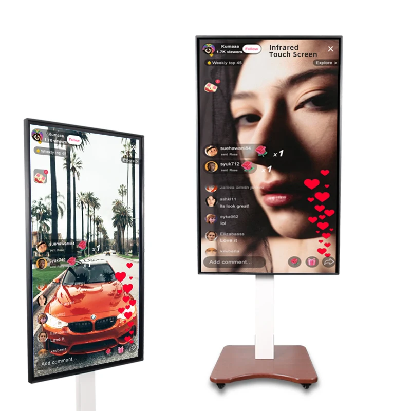 

43 inch Tiktok Youtube Live cast Touch Monitors HD Android projection Streaming broadcast equipment interactive live screen