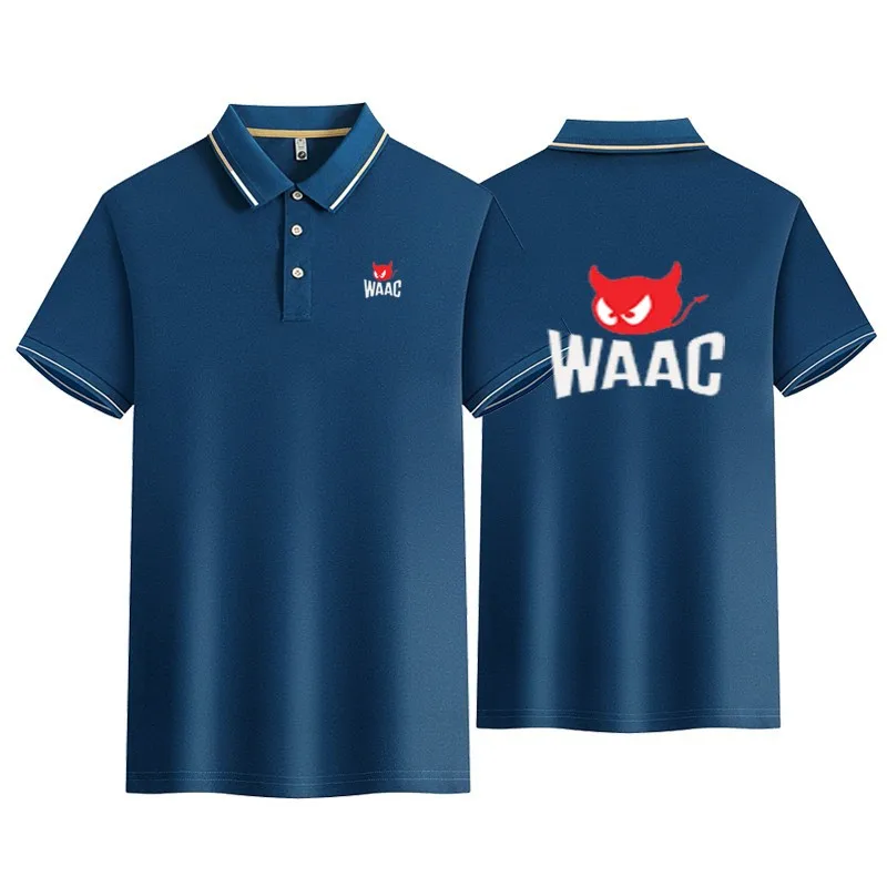 Golf Men's Summer Polo Shirt T-shirt Men's Short Sleeve Solid Button Breathable Polo Shirt Casual Business Men's Polo Shirt