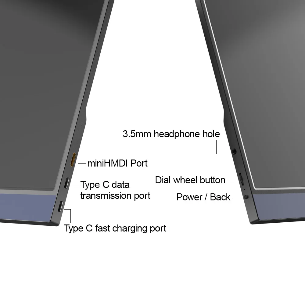 Портативный монитор с сенсорным экраном 3 1 дюйма USB Type-C |