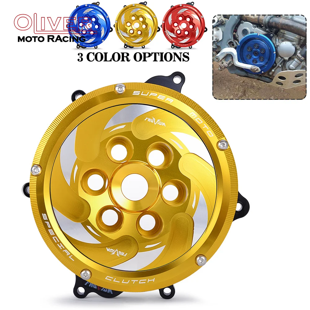 Фото Прозрачная крышка сцепления двигателя для Suzuki DRZ400S DRZ400SM 2016-2024, DRZ400, DRZ400E, DR-Z, DRZ 400E, 400, 400S, 400SM, DR-Z400/400S/SM №2