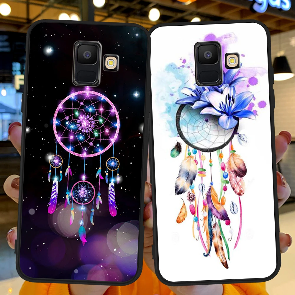 

Модный чехол «Ловец снов», силиконовый чехол для Samsung Galaxy A5 A6 A7 A8 A10 A30 A40 A50 A22 A32 A72 A82 J7 J8 Plus, чехол для телефона