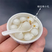 16th ancient the chinese new year dumplings pvc material toys model for body action scene component