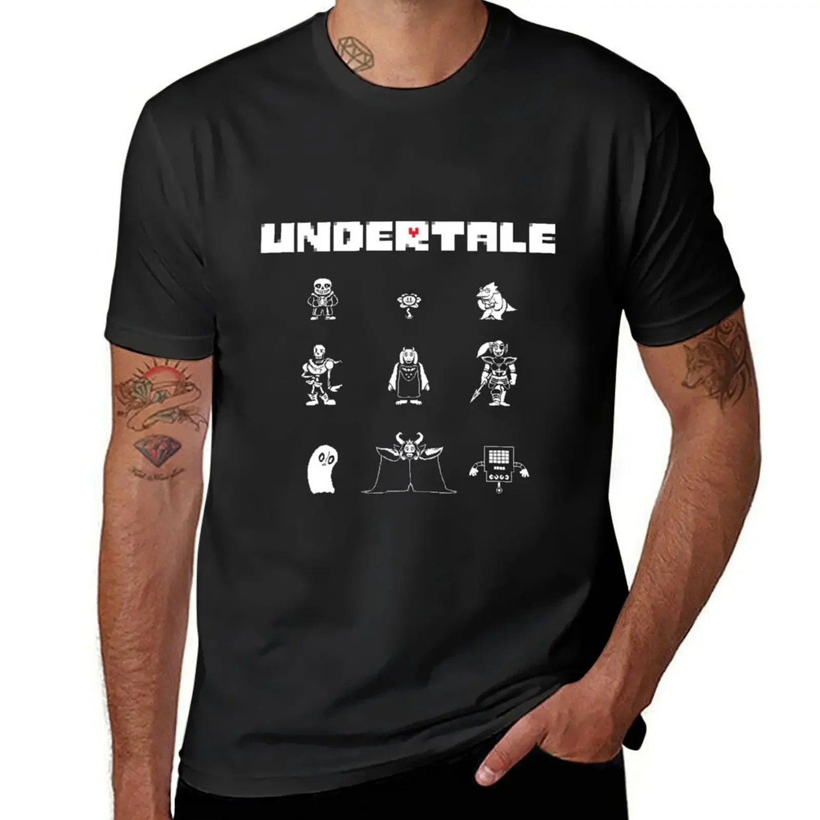 Футболка Undertale винтажные футболки аниме баскетбольные с рисунком мужская