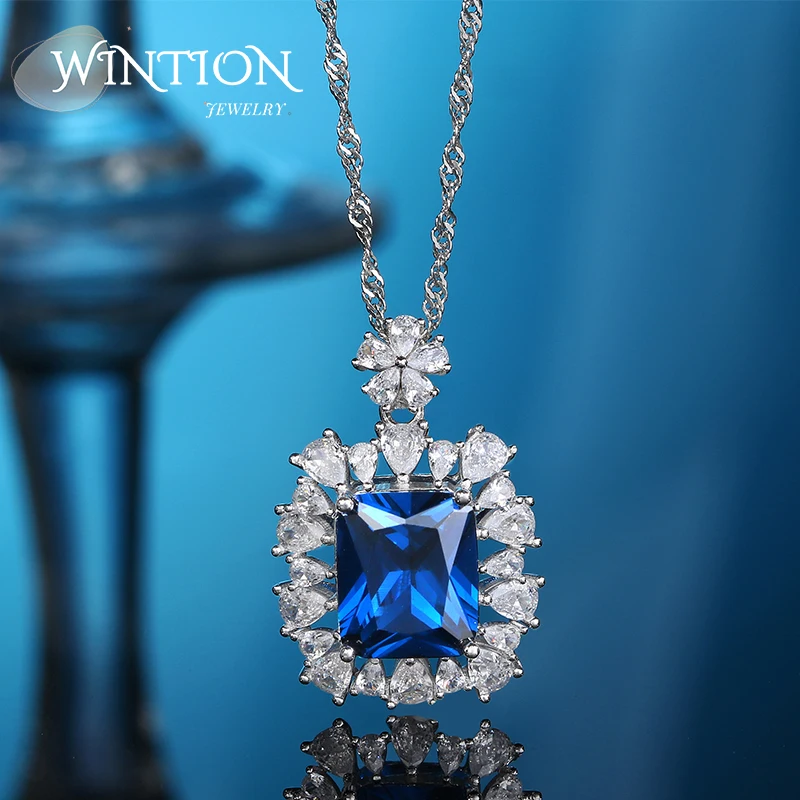 

Женское ожерелье из серебра 925 пробы, с бриллиантами