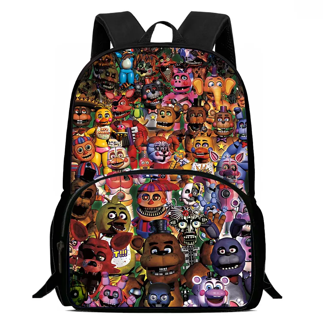 Детские рюкзаки с мультяшным принтом пять ночей у Фредди для мальчиков и девочек