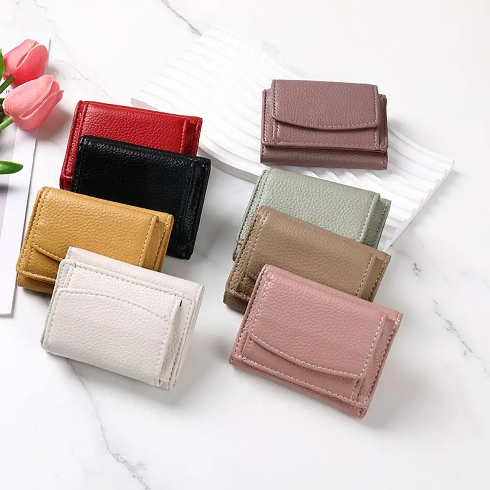 Women Pu Leather Purses Lady Coin Wallet Pocket Card Large Money Storage Wallet Anti Theft Capacity Bag Holder Portable Min L4a9
