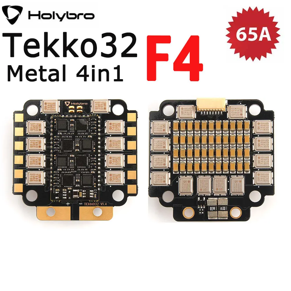 

Holybro Tekko32 F4 MCU Metal 4in1 65A ESC BLHELI32 / PWM output 128K / 4~6S 30.5x30.5mm For FPV Racing Drone