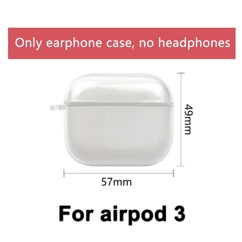 Прозрачный силиконовый чехол для AirPods 3