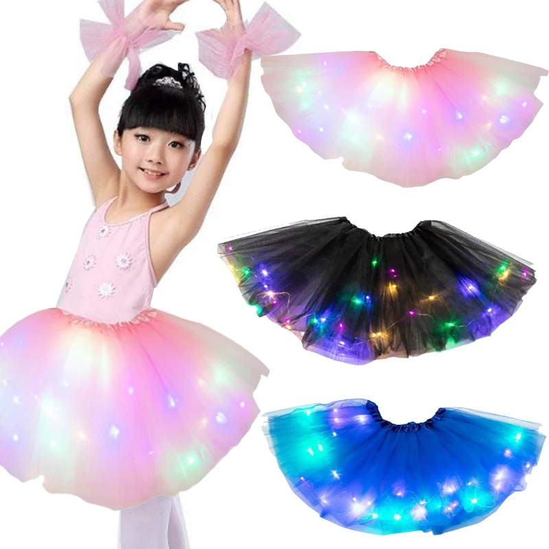 

3 Kinds Half Length Gauze Cape Skirt Princess Style Various Colors Suitable For Little Girls Polka Sequin Led Unlimited Season