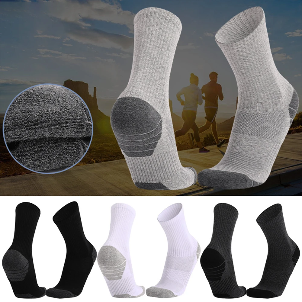 

Cartoon Socks Men's Thickened Home Leisure Towel Socks Outdoor Running Sports Socks Breathable Medium Tube Wholesale