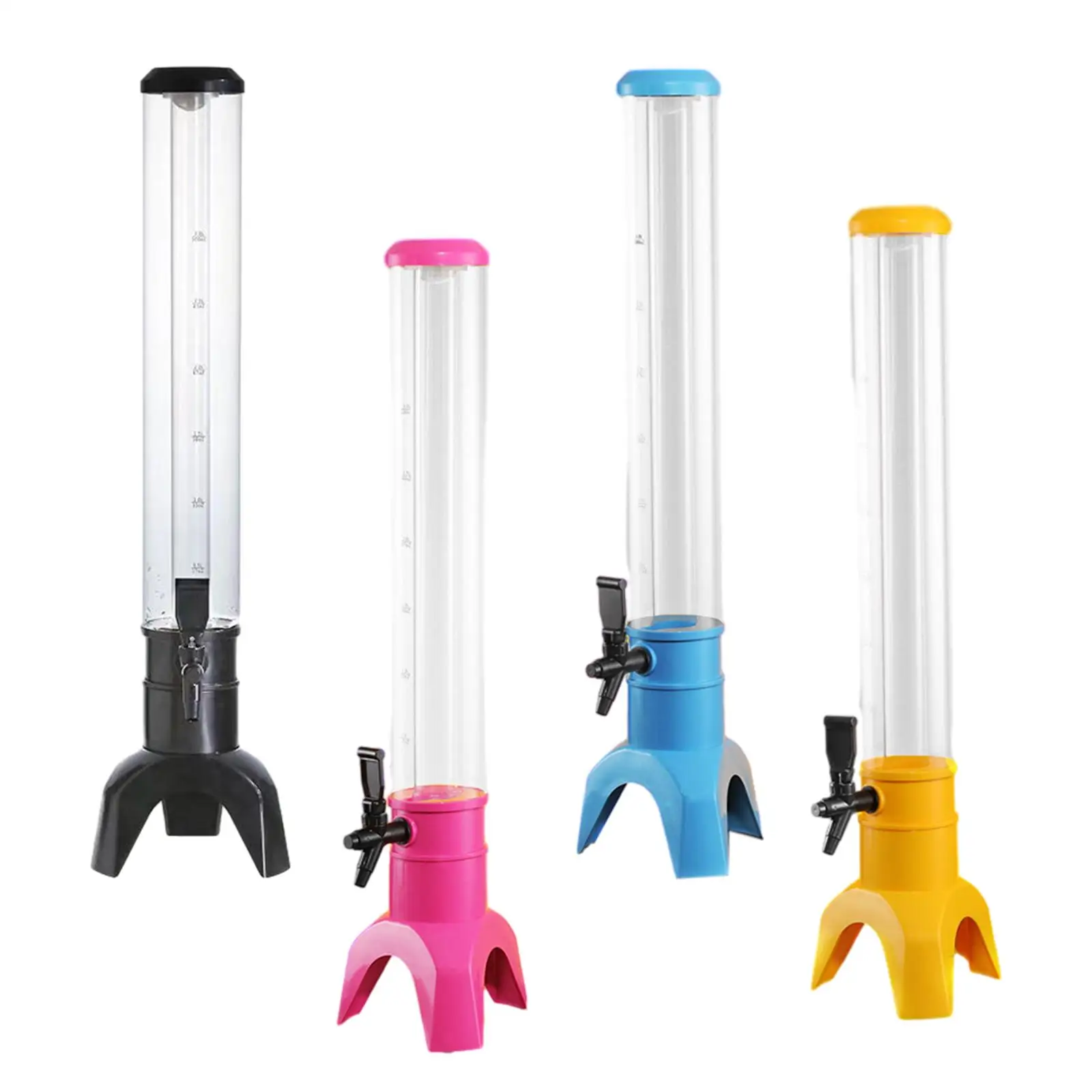 

Beer Dispensers 3L Large Capacity Clear Tower Dispenser Beer Tower for Beverage Holiday Family Gathering Cocktail Party