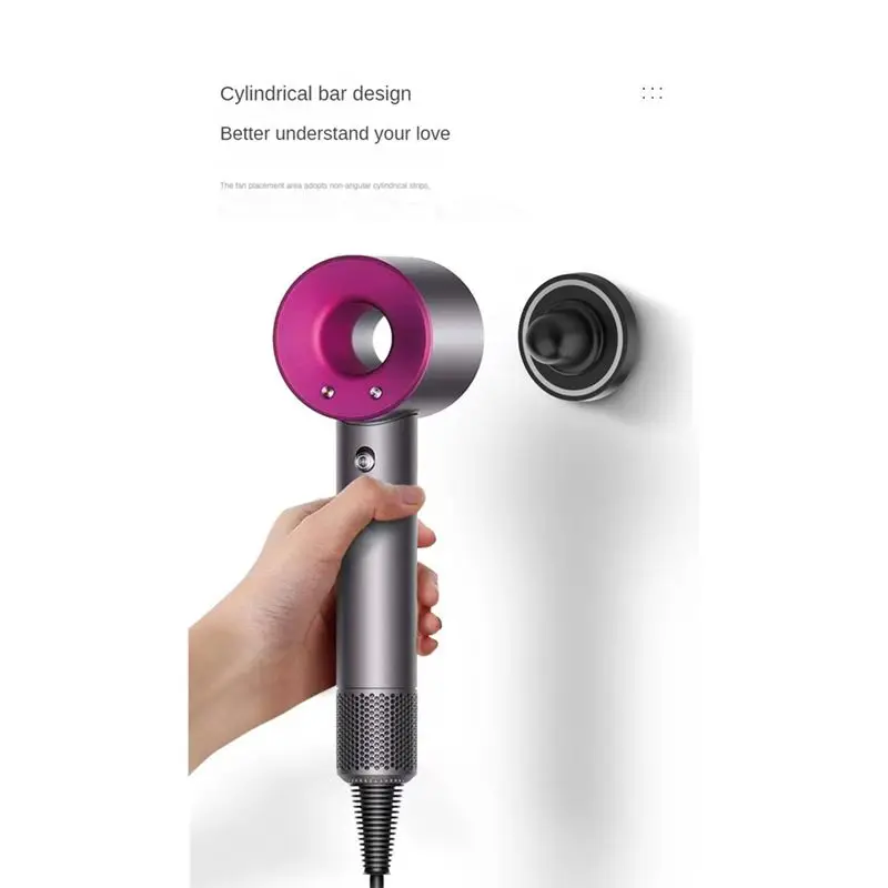 Фото (A25M) Настенный держатель для фена Dyson, кронштейн для хранения в ванной, без сверления, термостойкий-B №3