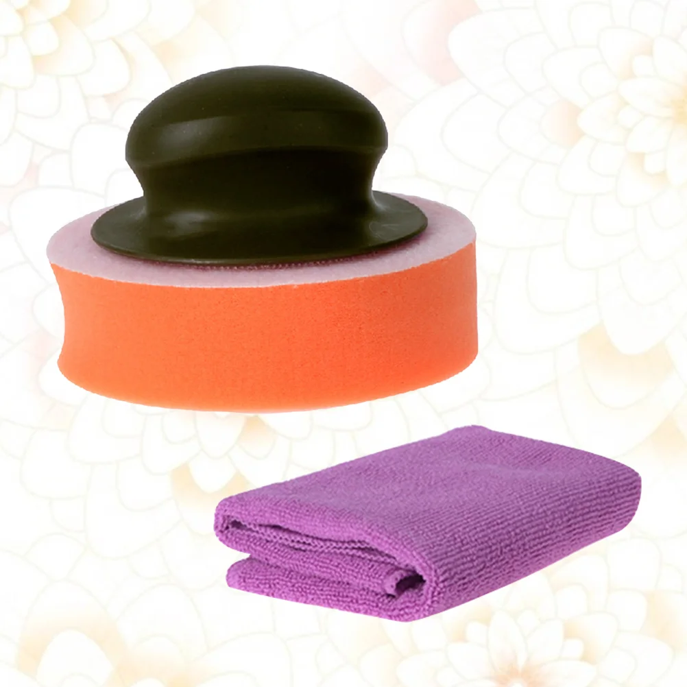 

1 Set Car Wax Polish Pad Durable Prime Sturdy Towel Buffing Pad Waxing Pad for Vehicle