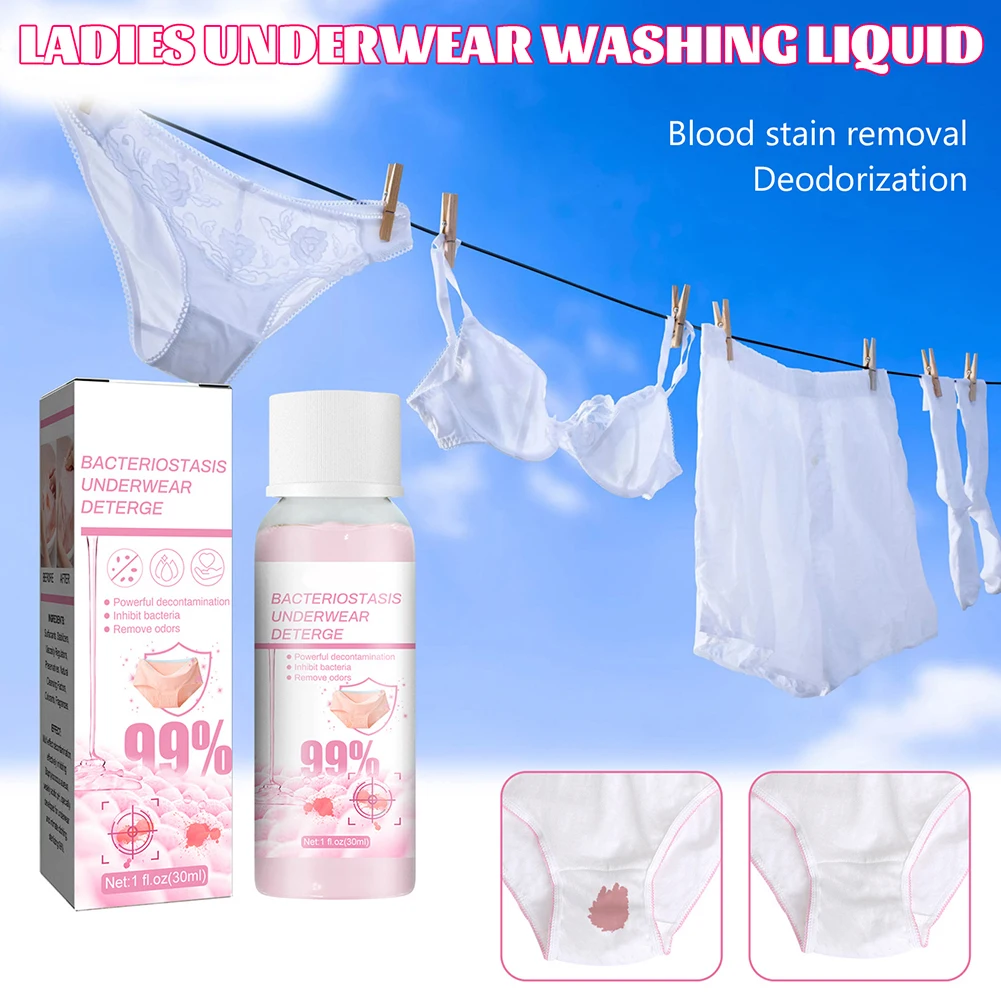 

30ml Underwear Detergent Compact House Laundry Detergent Daily Washing Practical Long-lasting Fragrant Liquid Detergent