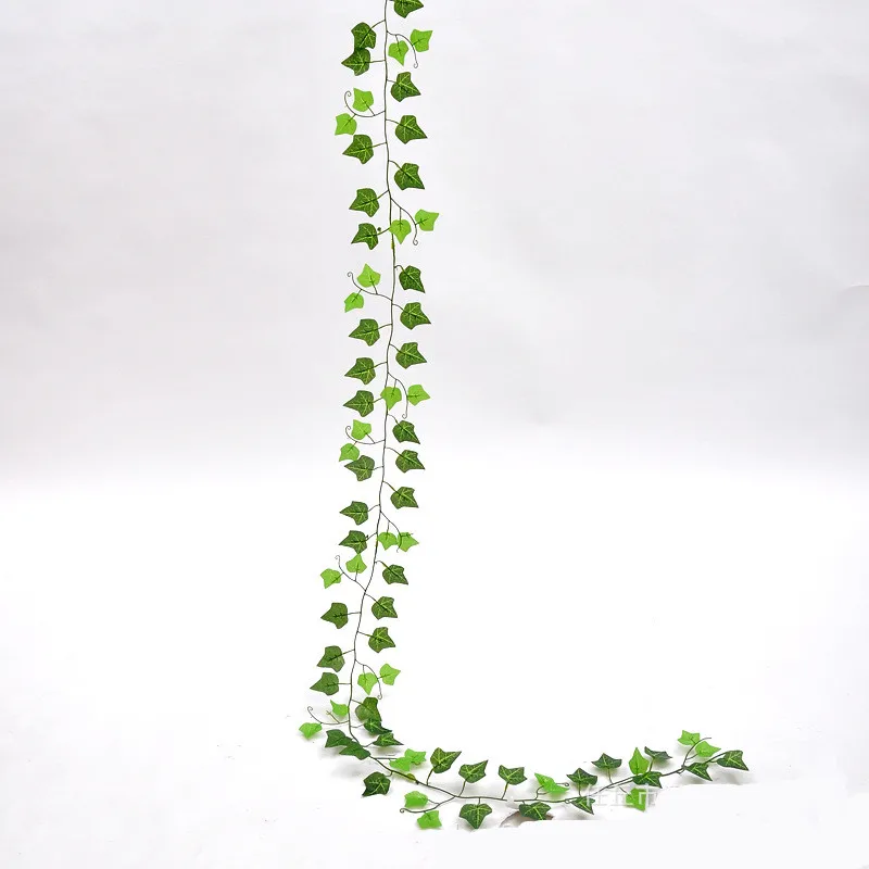 

1 Piece 2M Home Decor Artificial Ivy Leaf Garland Plants Vine Fake Foliage Flowers Creeper Green Ivy Wreath Home Decore Fall