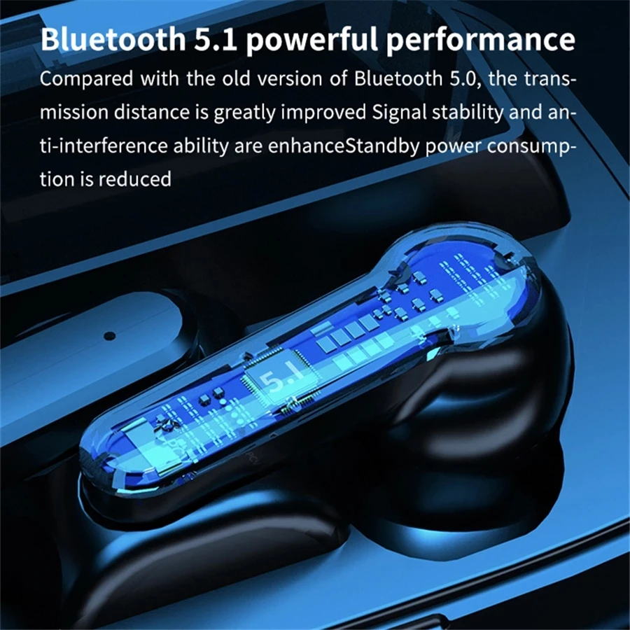 Фото Bluetooth-наушники M19, TWS, водонепроницаемые, с активным шумоподавлением №5