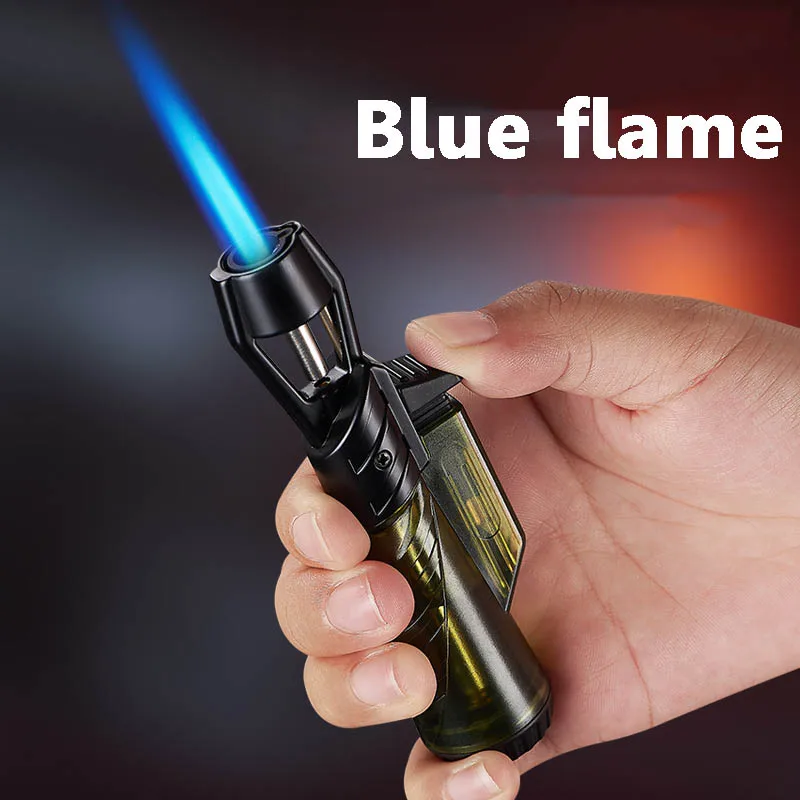 

New Flashlight Adjustable Windproof Gas Jet Lighter For Cigar Camping Candles Kitchen Fireplace