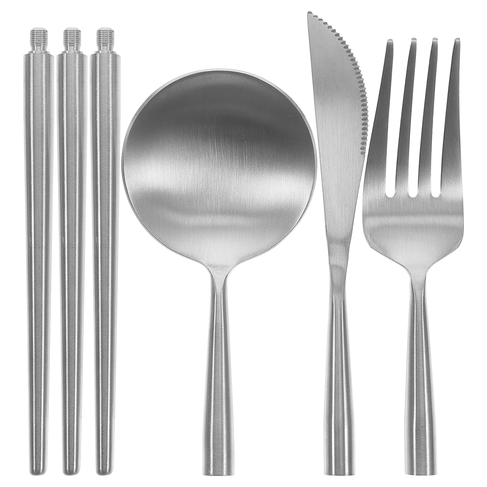 

Disassemble The Camping Dinnerware Cutlery Set Suite Flatware Set Stainless Steel Camping Utensil Set Travel