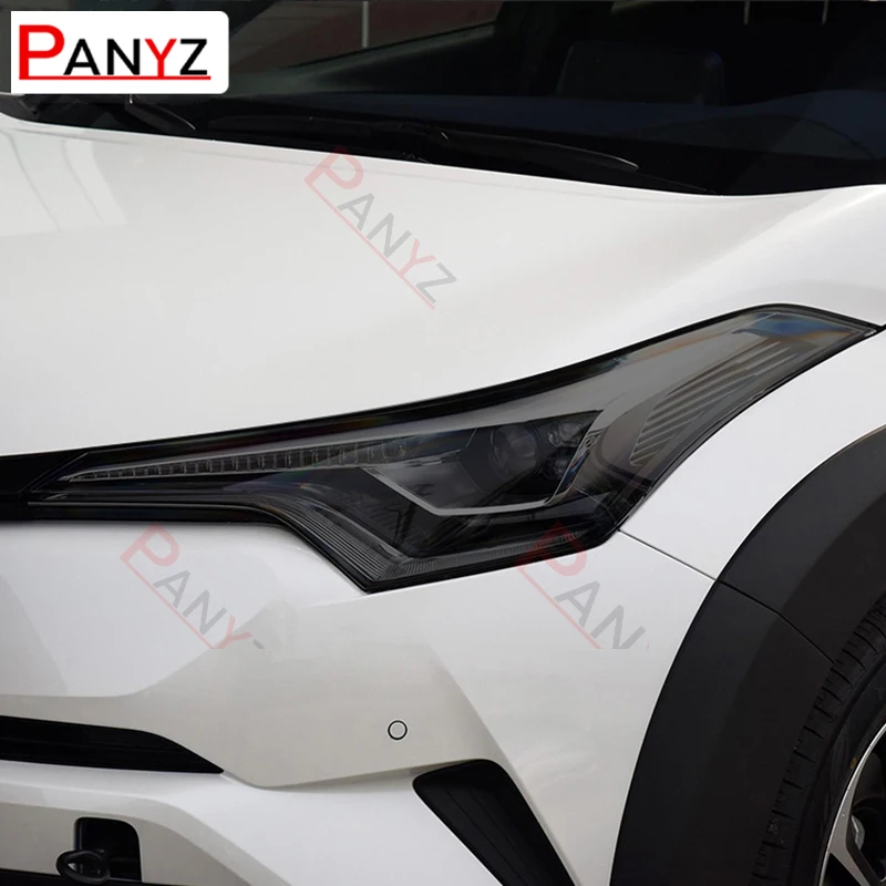 

Car Headlight Protective Film Headlamp Restoration Transparent Black TPU Protective For Toyota CHR 2018-2020 AX10