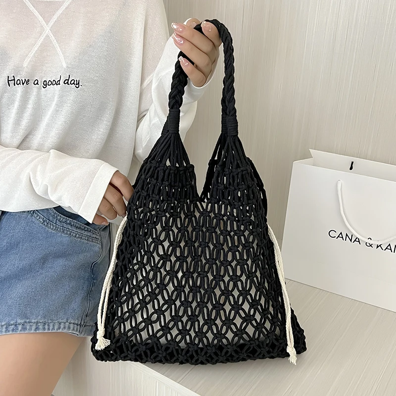 VeryMe 2022 Summer Travel Beach Big Handbag Fashion Hollow Large Capacity Shoulder Women's Bag Brand Designer Female Tote Purses