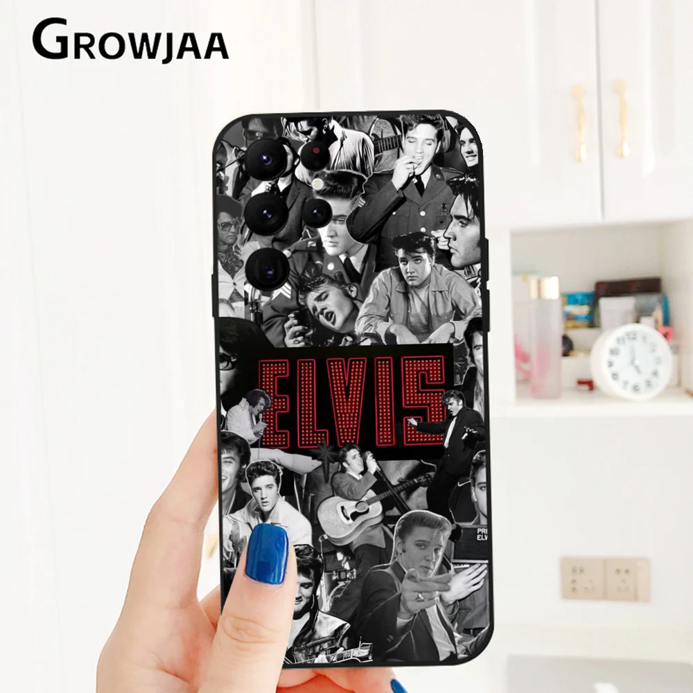 E-ElviS P-Presley Singer Phone Case For Samsung Galaxy S24 Ultra S22 S23 S21 S20 5G Protective Silicone TPU Funda