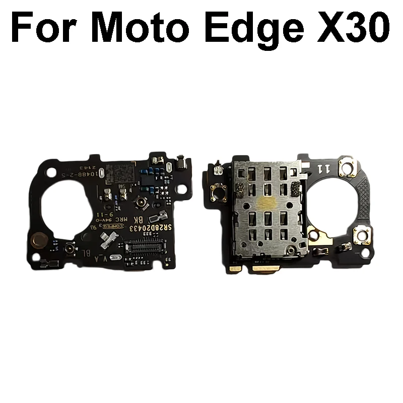 Фото Для Motorola Moto Edge X30: Плата зарядного порта USB с микрофоном и слотом для SIM-карты (малая плата), запчасти и аксессуары №2