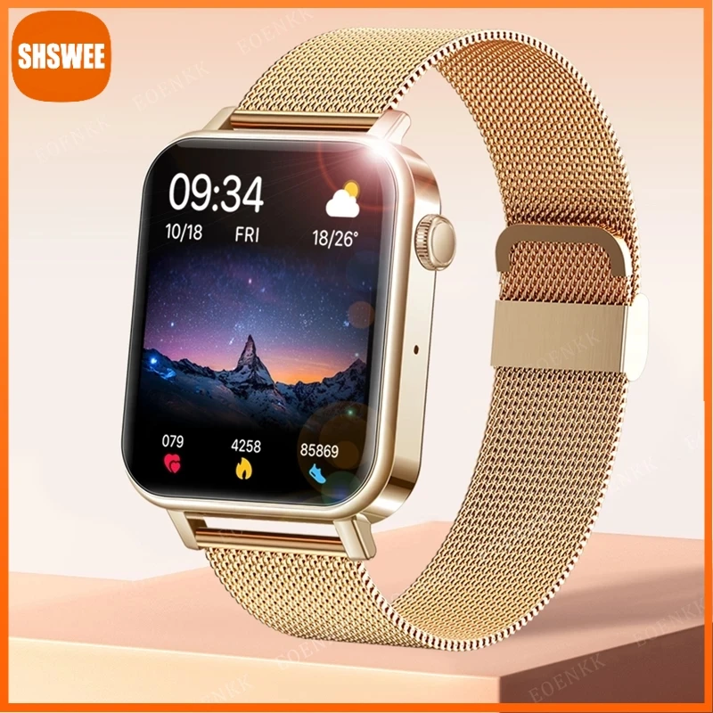 

For Xiaomi Huawei Women Smartwatch Support Dial Call Heart Rate Blood Pressure Smart Watch Men for Apple Android Watch Women