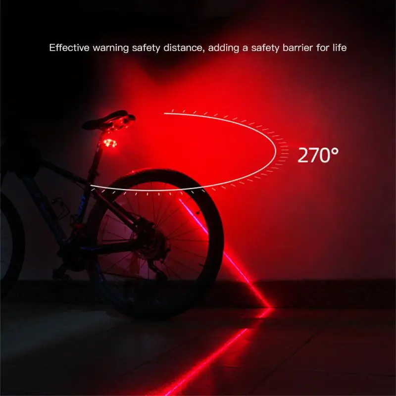 

Waterproof 180° Adjustment Bike Laser Tail Light Environmentally Friendly Mountain Bike Equipment Cycling Warning Lamp 800mah