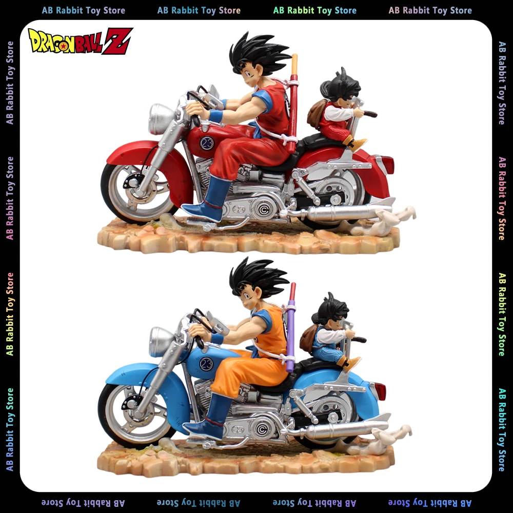 

15cm Dragon Ball Figure Son Goku Son Gohan Anime Figures Riding Motorcycle Figurine Pvc Statue Model Doll Collectible Toys Gift